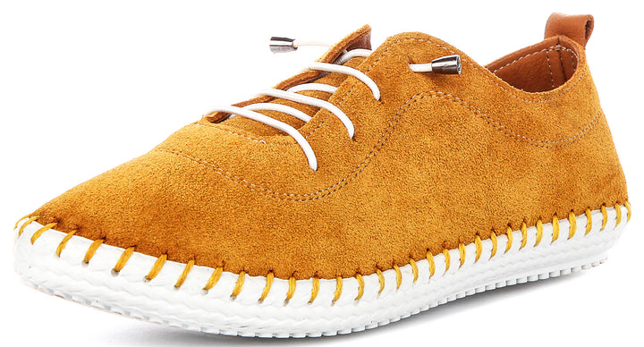 Lexi 2 Suede In Mustard
