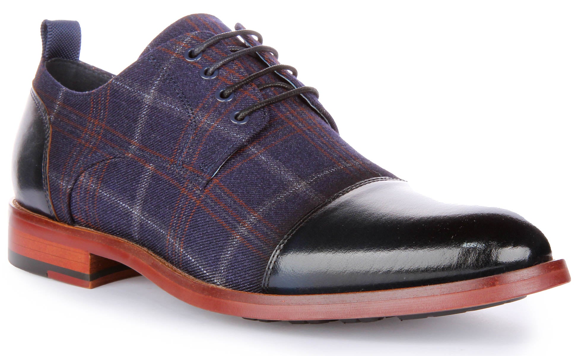 JUSTINREESS ENGLAND Ronnie In Navy | Oxford Toe Shoes – Justin Reess