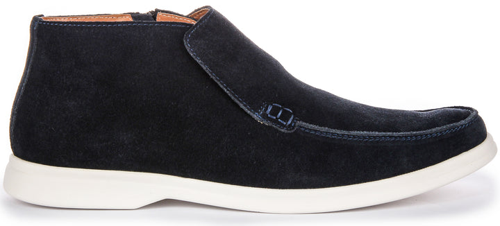 Mount Ankle Boots In Navy Suede