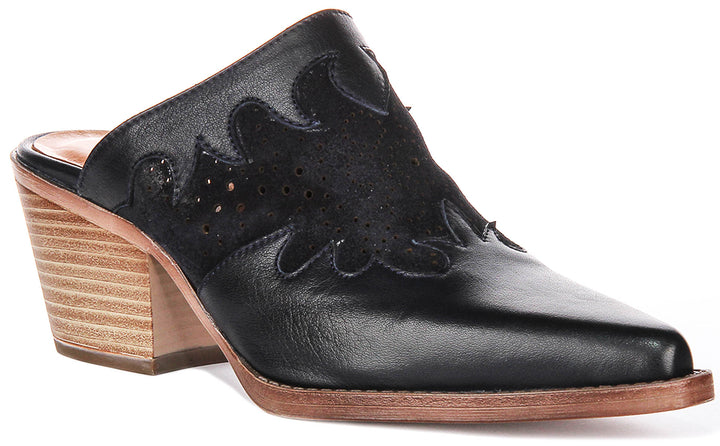Viola Cowboy Mule In Navy