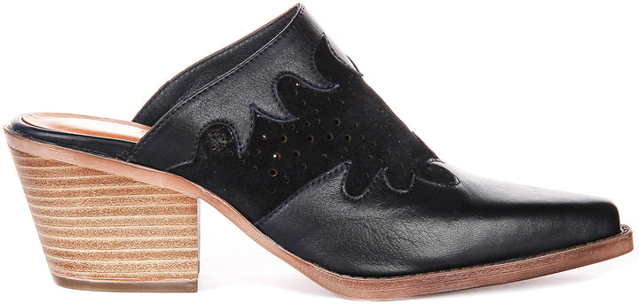 Viola Cowboy Mule In Navy