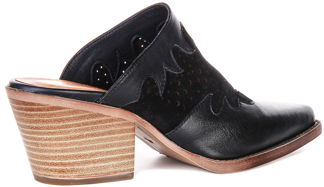 Viola Cowboy Mule In Navy