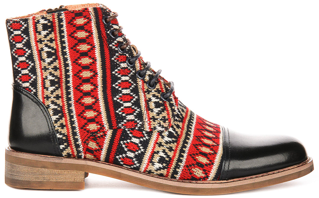 Juan In Navy Oxford Boots