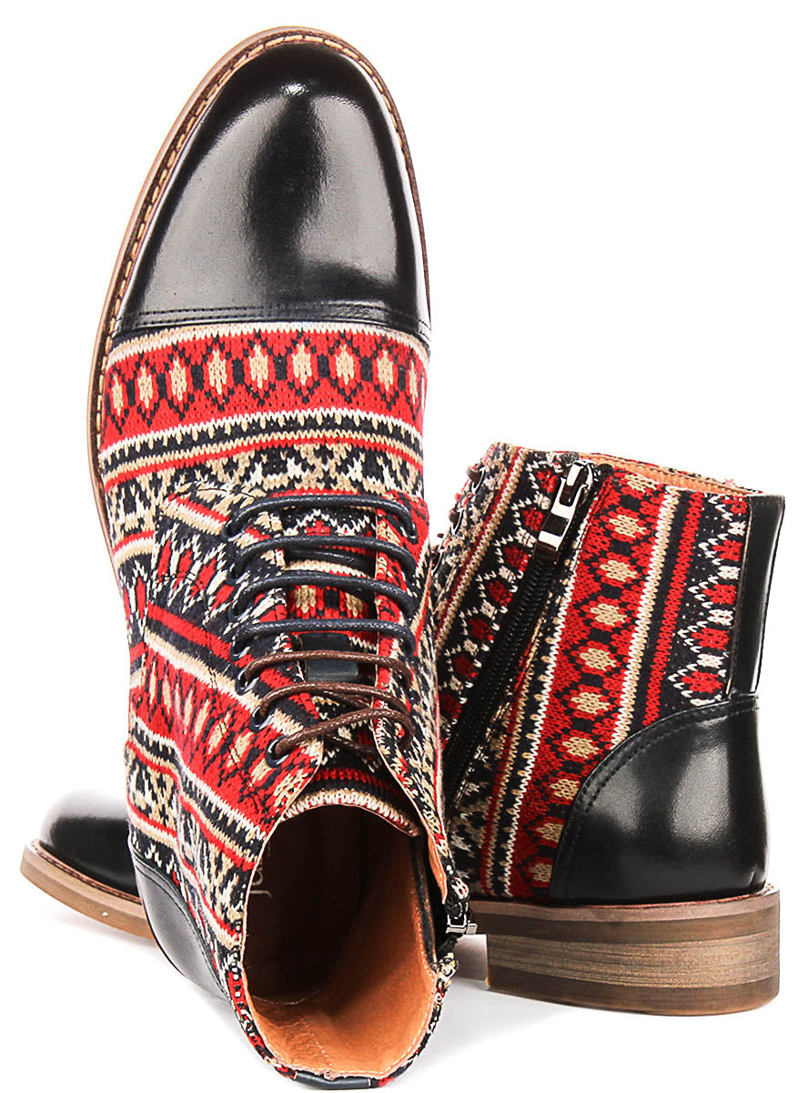 Juan In Navy Oxford Boots