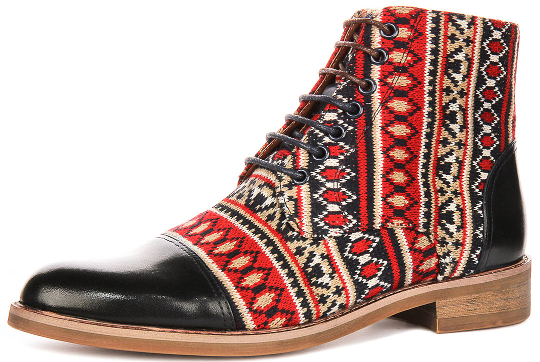 Juan In Navy Oxford Boots