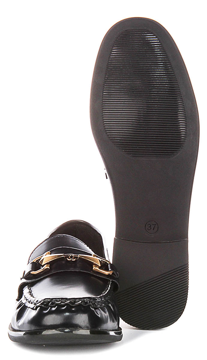 Trish In Hi Shone Navy Loafers