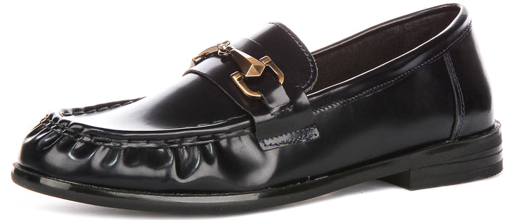Trish In Hi Shone Navy Loafers