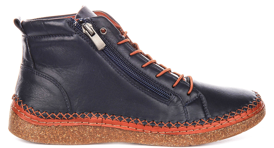 Kylie Hi Top Shoes In Navy