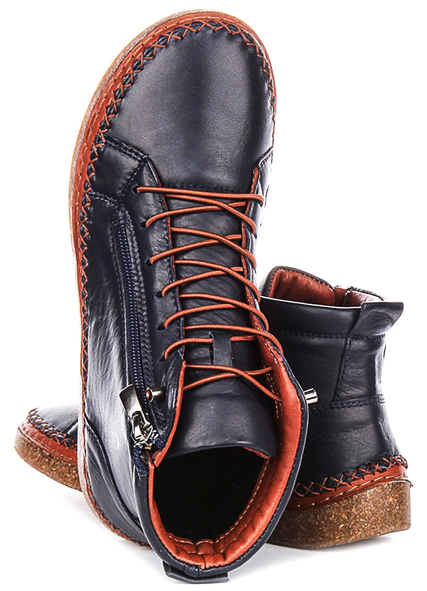 Kylie Hi Top Shoes In Navy