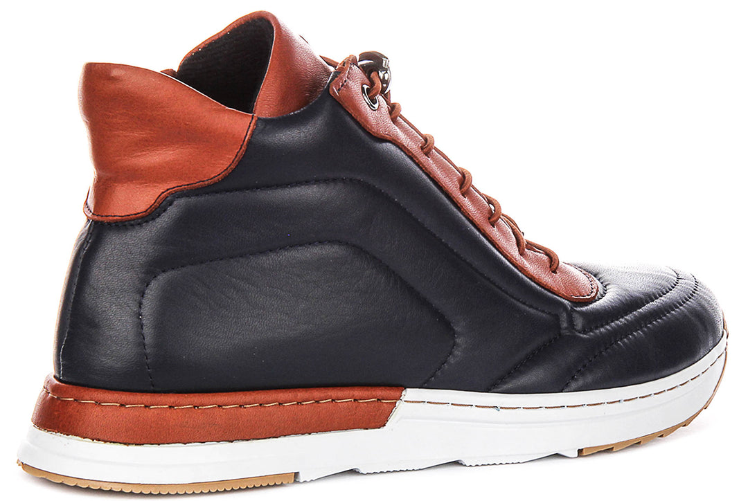 Mckena Hi Top Casual Shoes In Navy