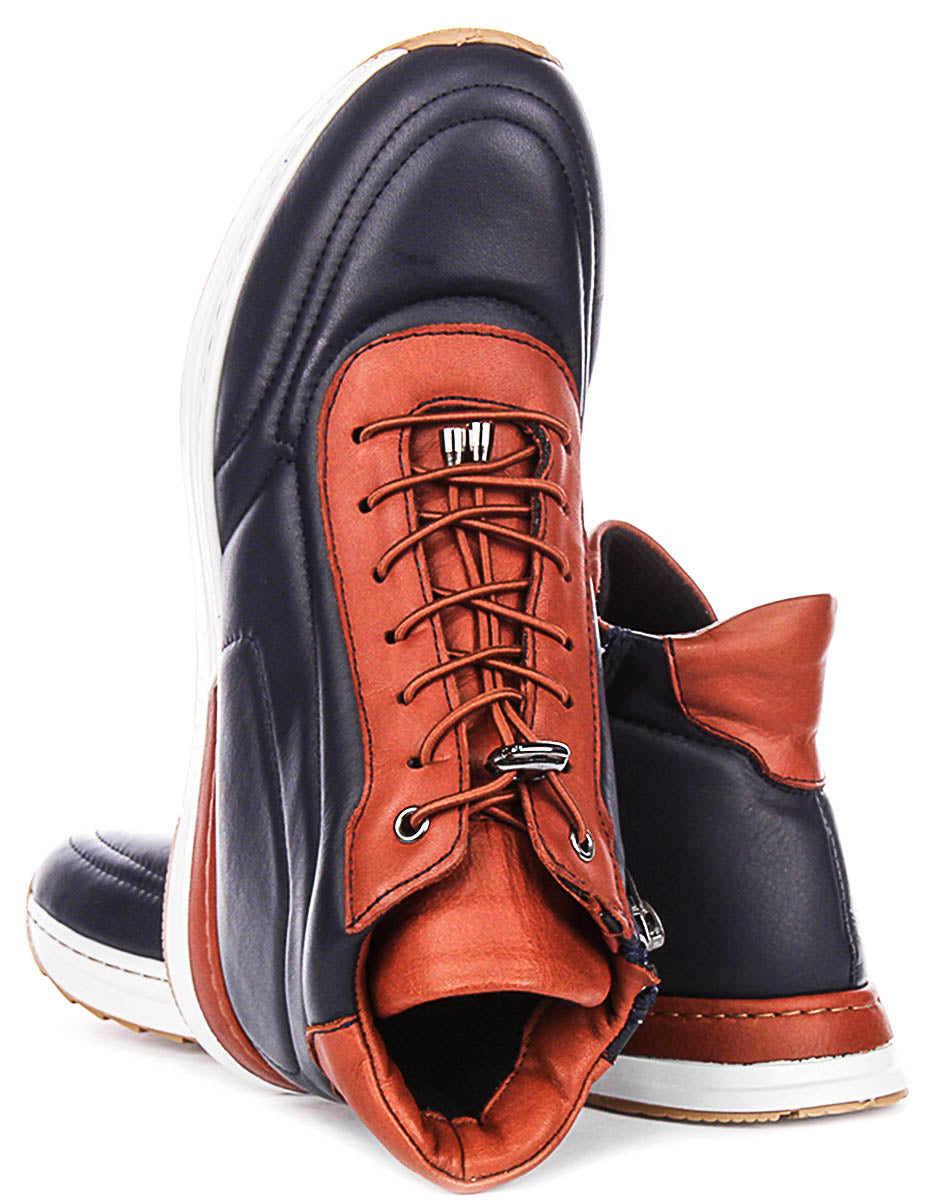 Mckena Hi Top Casual Shoes In Navy