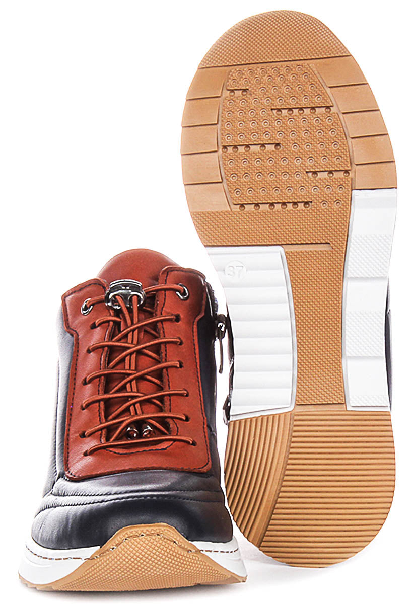 Mckena Hi Top Casual Shoes In Navy