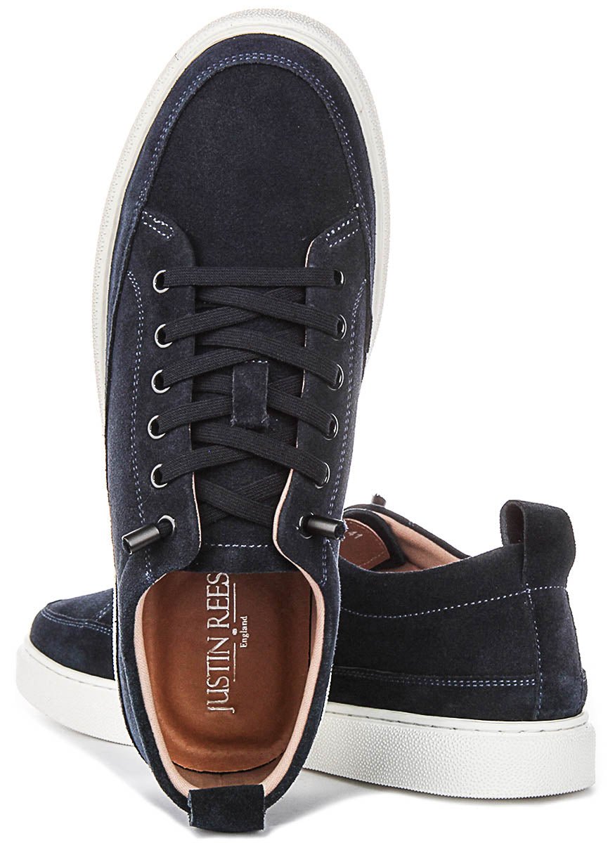 Josh Slip On Casual Shoes In Navy Suede