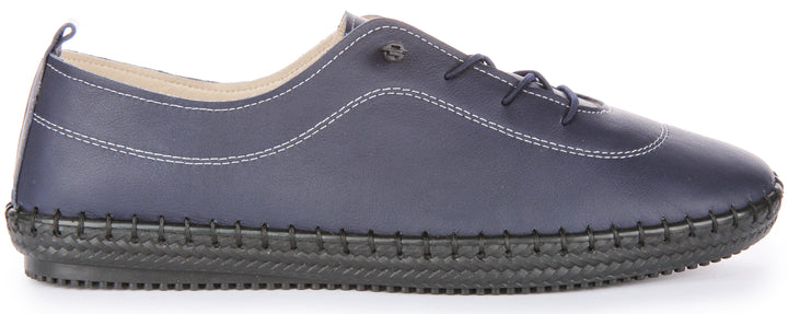 Lexi Mens Slip On Shoes In Navy Blue