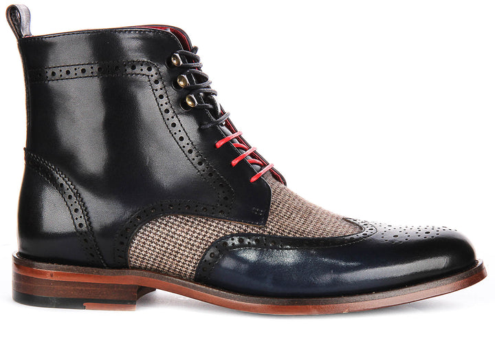 Lennon Ankle Boots In Navy Blue