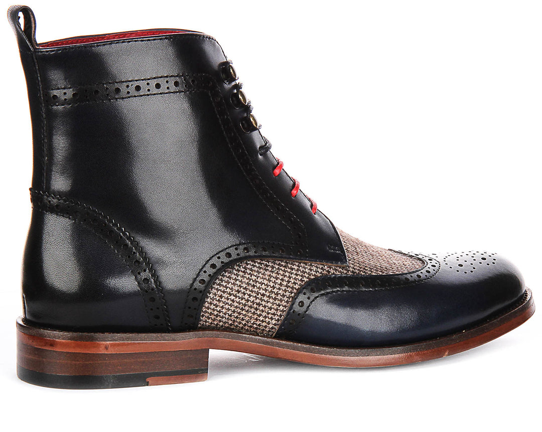 Lennon Ankle Boots In Navy Blue