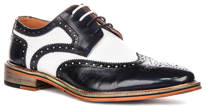 Kai 2 In Navy White Brogues