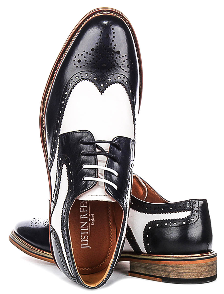 Kai 2 In Navy White Brogues