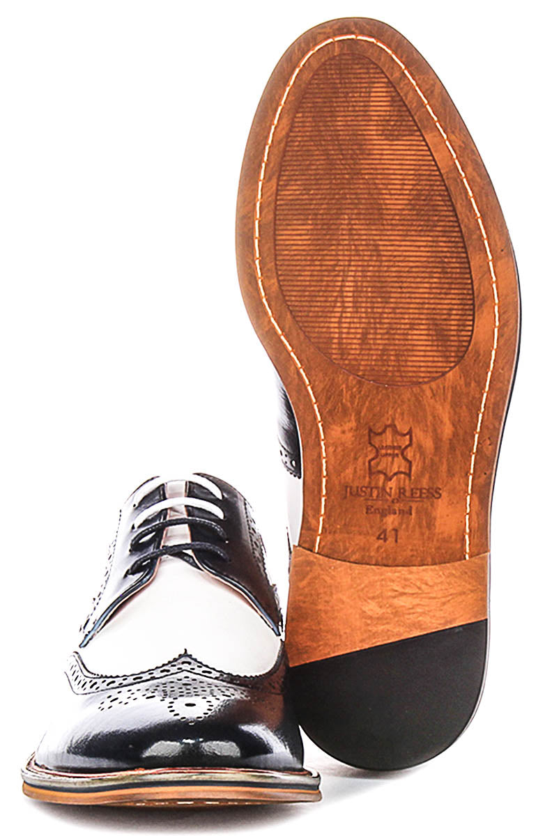 Kai 2 In Navy White Brogues