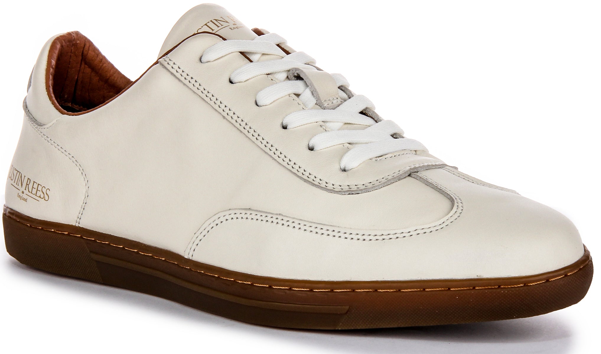 Soft white leather trainers online