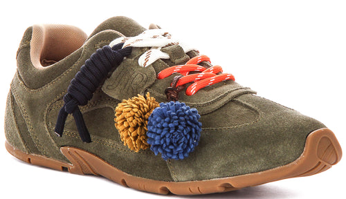 Jodi Low Profile Shoes in Olive
