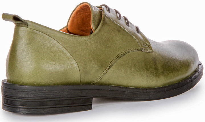 Callie In Olive Green Oxfords