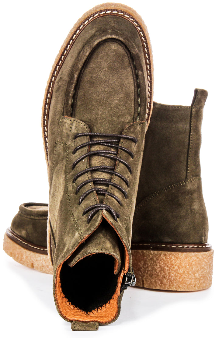 Alani Ankle Boots In Olivegreen