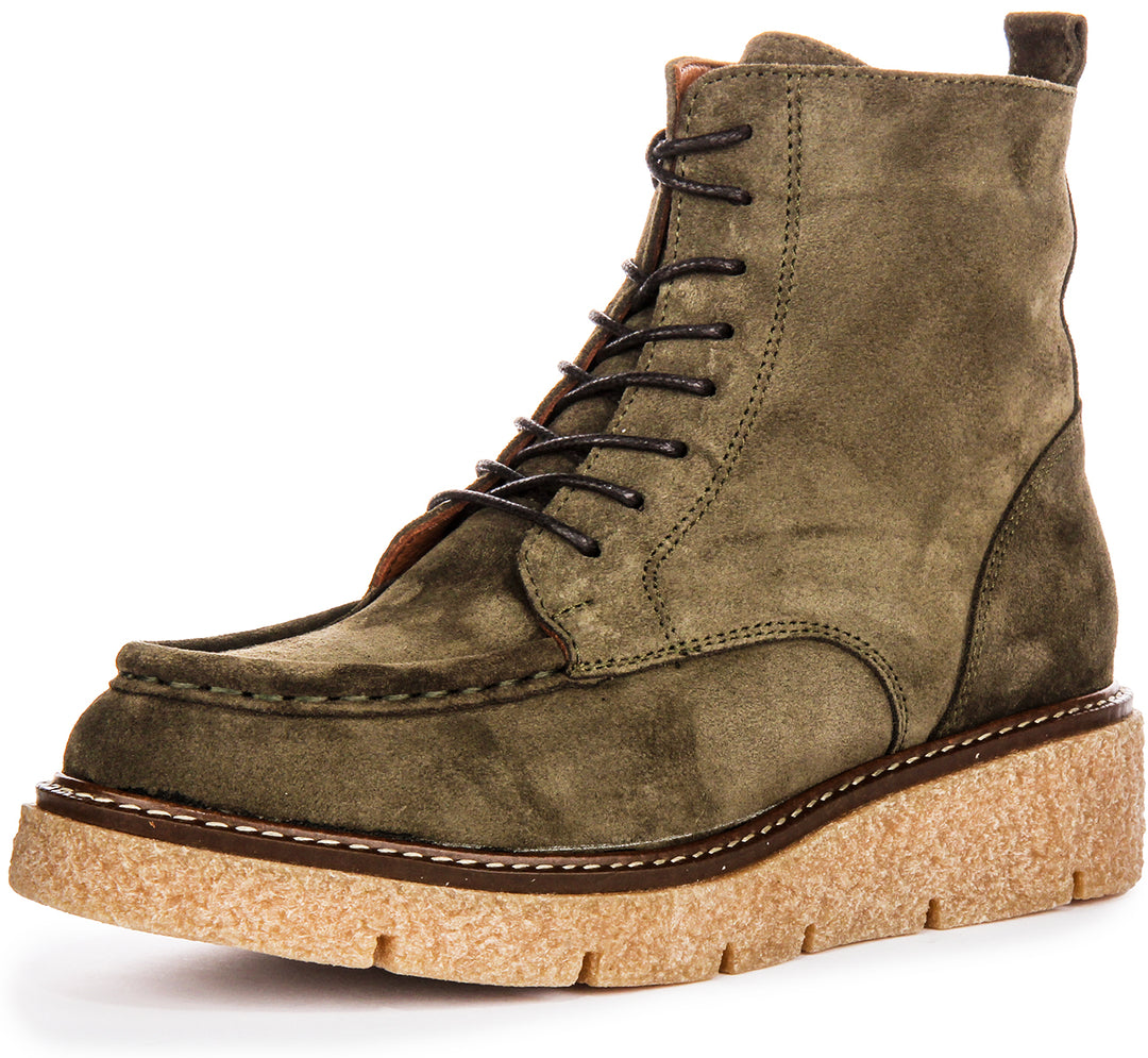 Alani Ankle Boots In Olivegreen