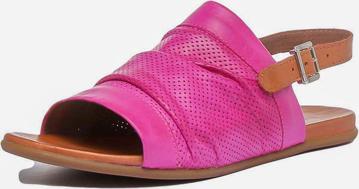 Nora Perforated Slingback Sandal In Purple