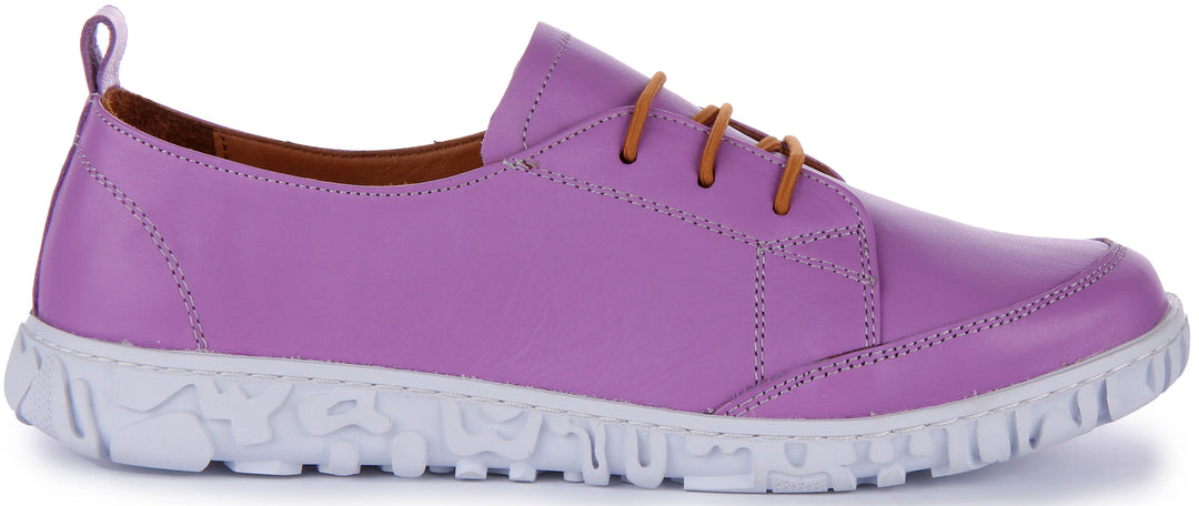 Molly Lace up Comfort Shoes In Purple