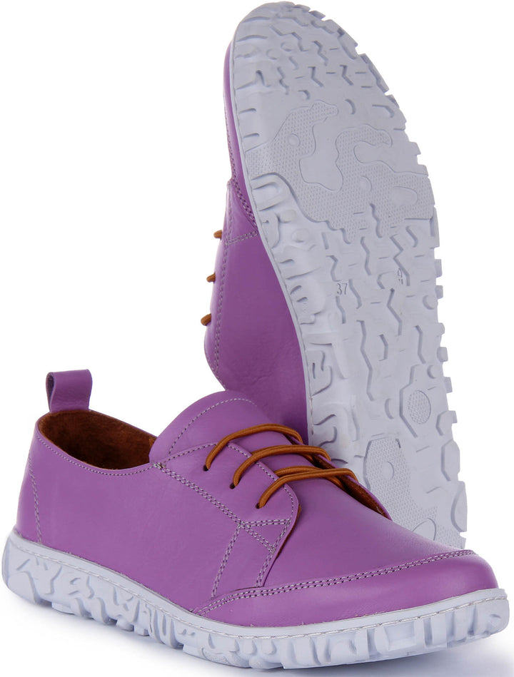 Molly Lace up Comfort Shoes In Purple