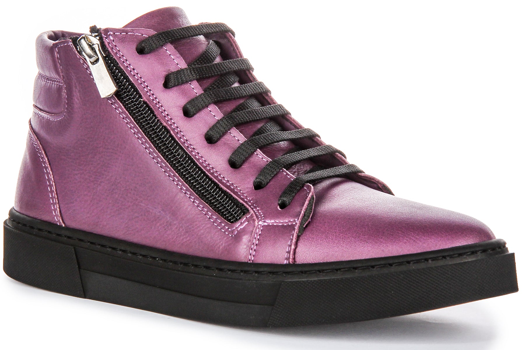 JUSTINREESS ENGLAND Bexley Ankle Boots In Purple | Combat Inspire Boot ...