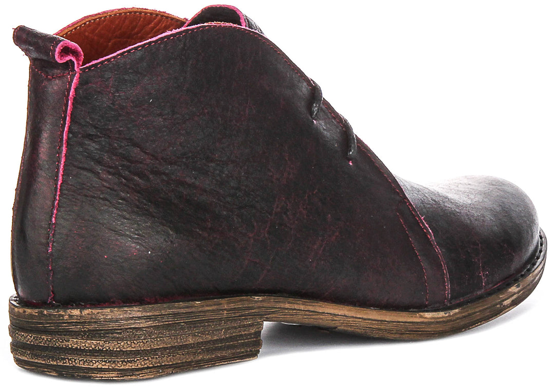 Ember Ankle Boots In Purple