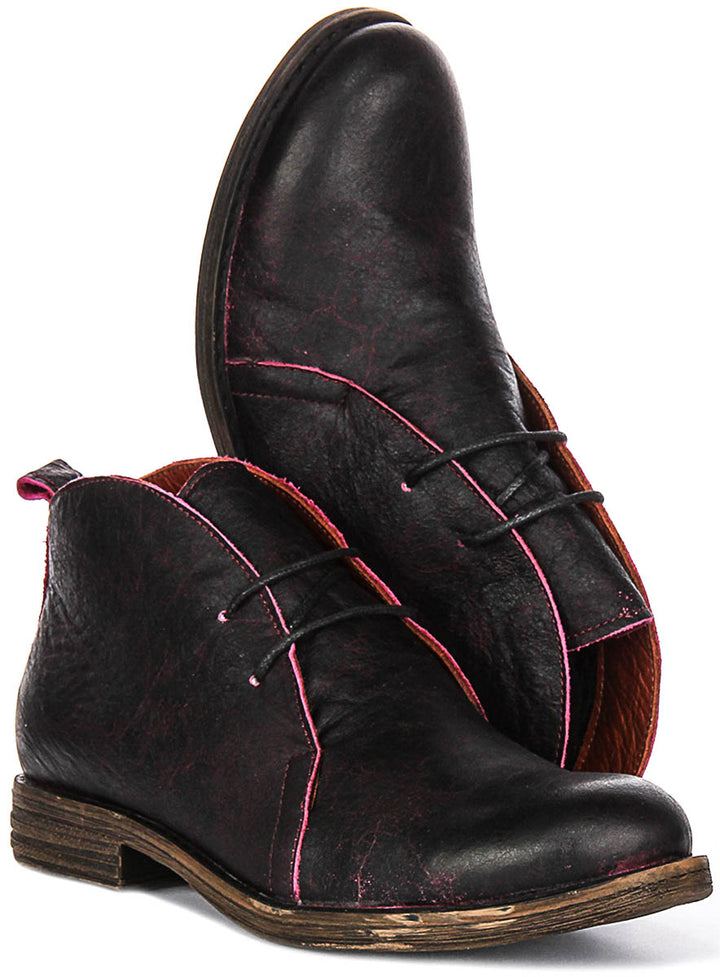 Ember Ankle Boots In Purple