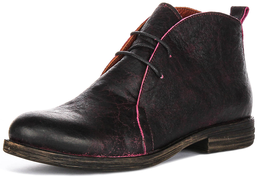 Ember Ankle Boots In Purple