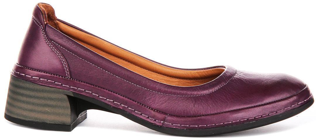 Polly In Purple Heel Shoes