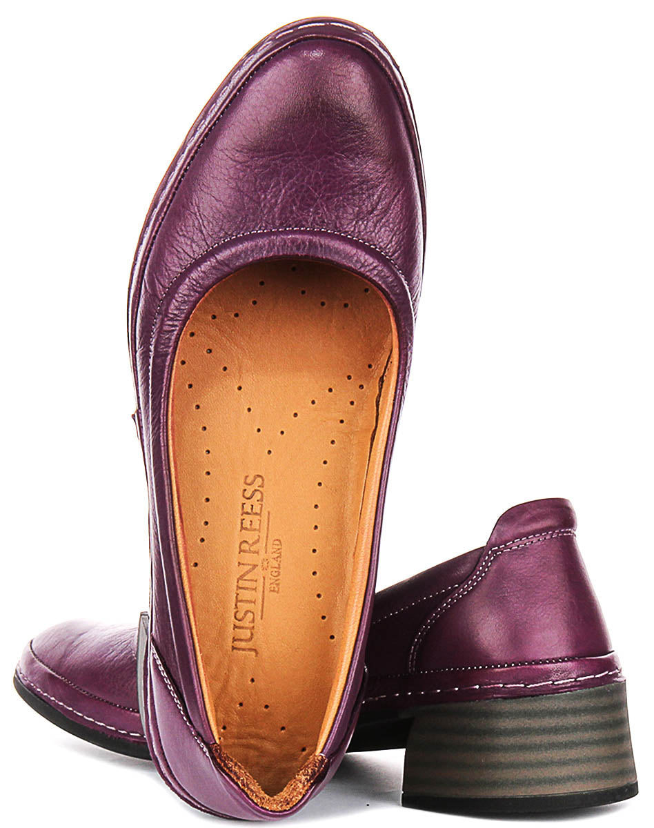 Polly In Purple Heel Shoes