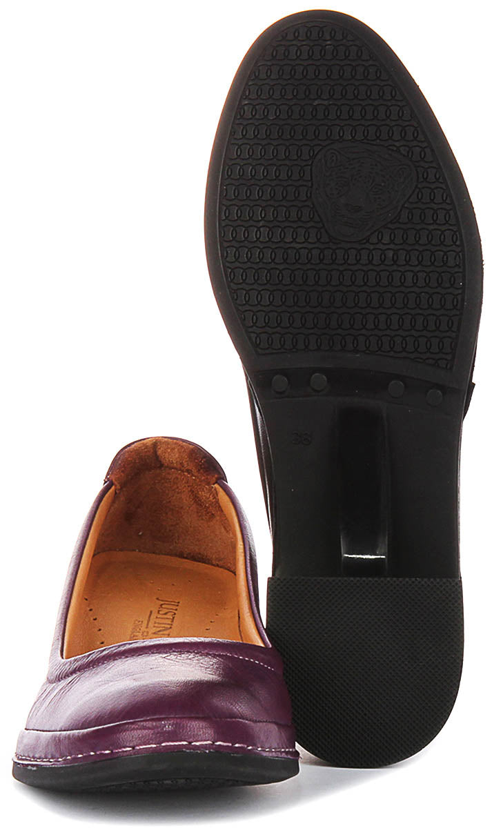 Polly In Purple Heel Shoes