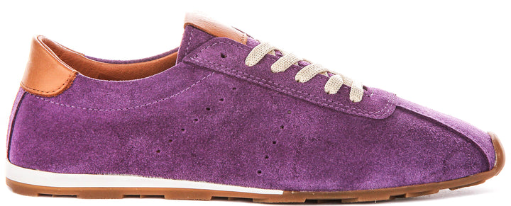 Michelle In Purple Suede Leather
