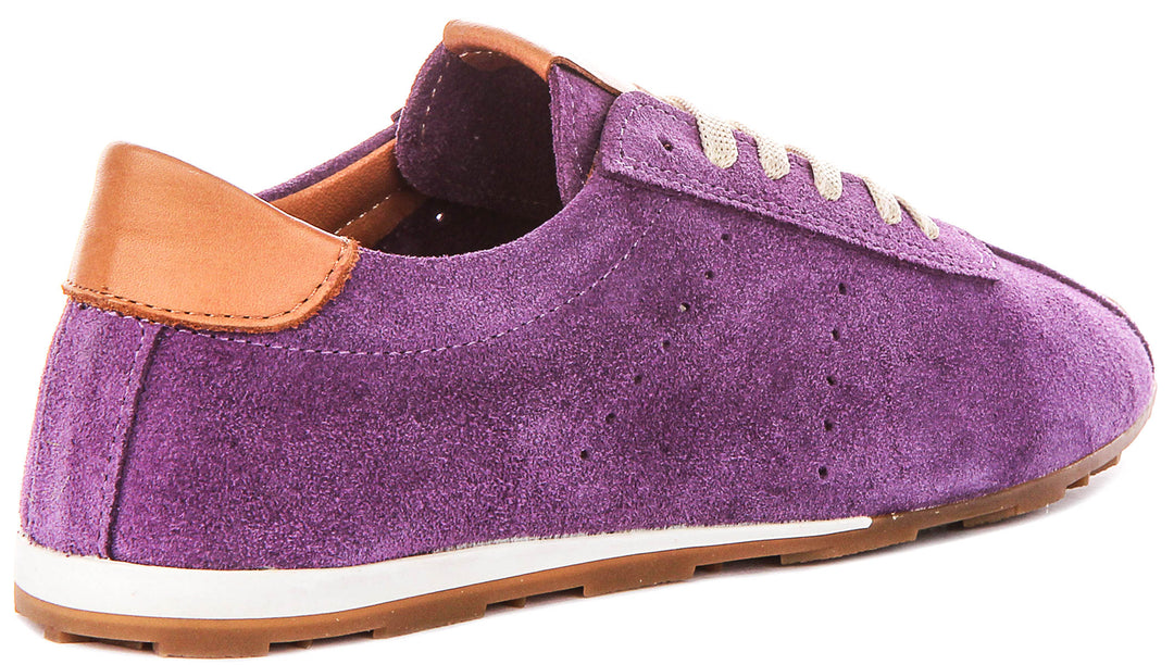 Michelle In Purple Suede Leather