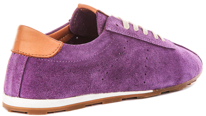 Michelle In Purple Suede Leather