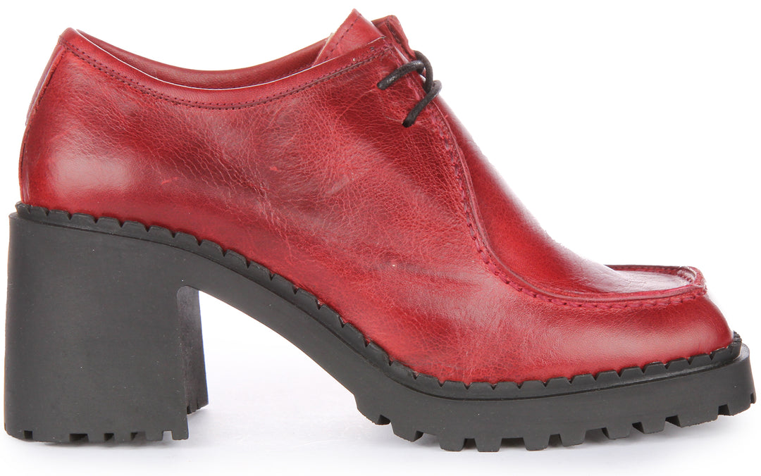 Rita Heel Shoes In Red
