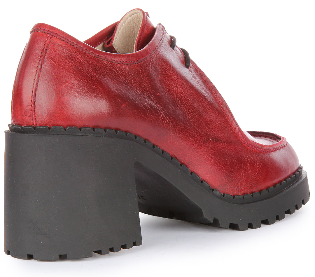 Rita Heel Shoes In Red