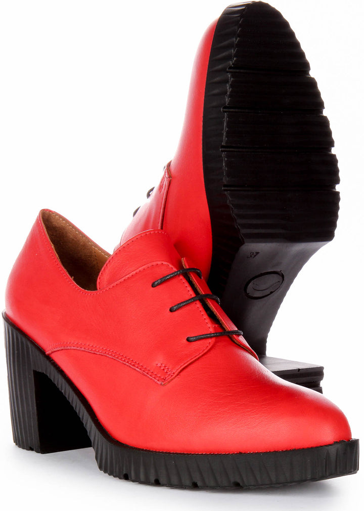 Eden Heel Shoes In Red