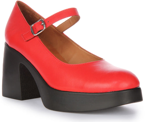 Amara T Bar Shoes In Red