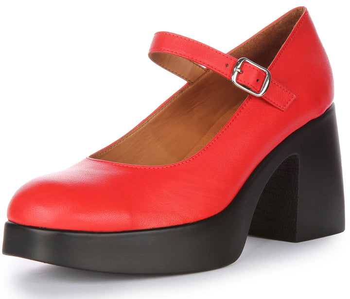 Amara T Bar Shoes In Red