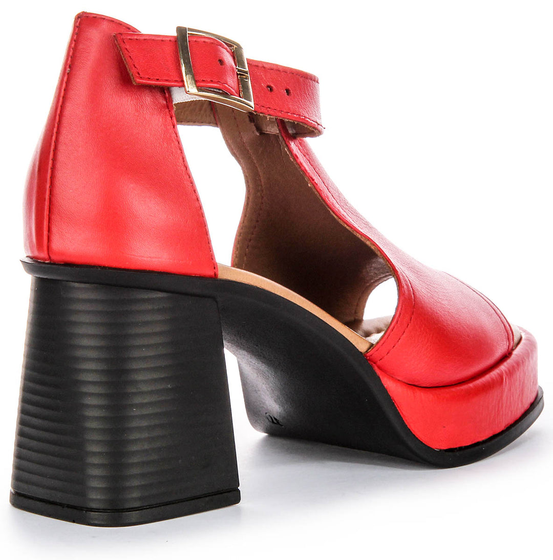 Gail Heel Shoes In Red