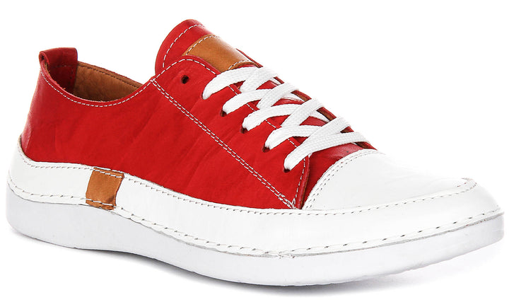 Sammy Trainers In Red Leather
