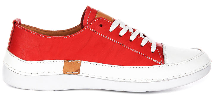 Sammy Trainers In Red Leather