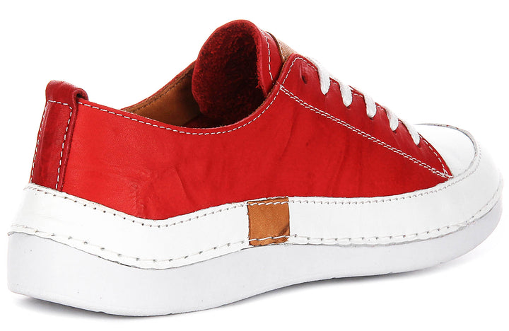 Sammy Trainers In Red Leather